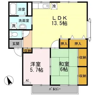 プレジール大前 B棟【2階】の間取り