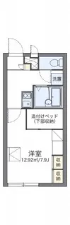 レオパレスコンフォール石橋D【2階】の間取り