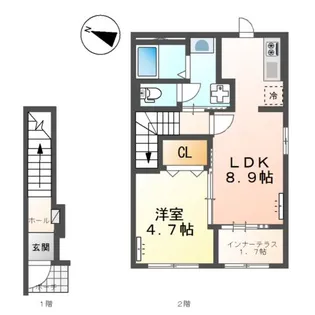 アンジー【2階】の間取り