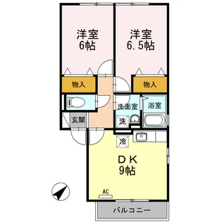 シャトレー21 B【2階】の間取り