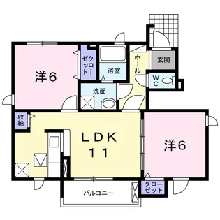 ジョワメゾン【1階】の間取り