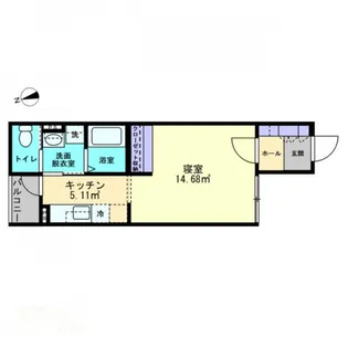 ミュー亀井町【1階】の間取り