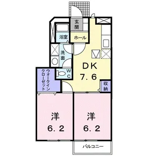 シャングリラE【1階】の間取り