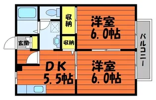 ブロードビューI【201号室号室】の間取り