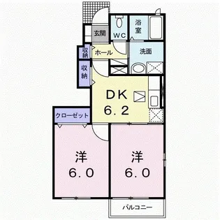ベル アンジュ A【1階】の間取り