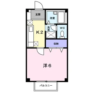 メゾン・ユニソール【2階】の間取り