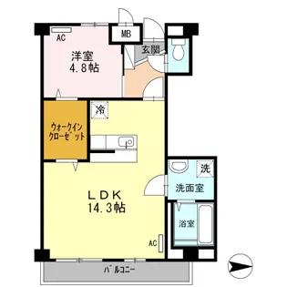 バンガーデン【2階】の間取り
