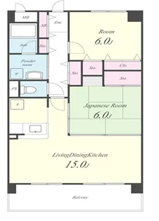 ラプラス新倉敷【402号室】の間取り