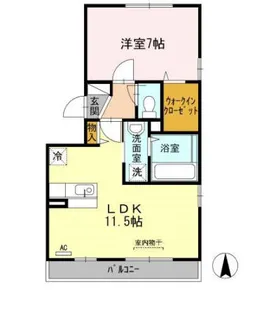 サンフラワー今里【2階】の間取り