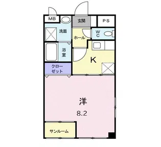 ナビッシュ南畝【1階】の間取り