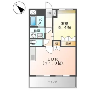 プロスペリティー【2階】の間取り