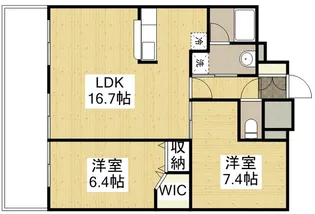 フラットリア春日【9階】の間取り
