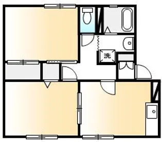ファミール宝 ペット(犬・猫)【1階】の間取り