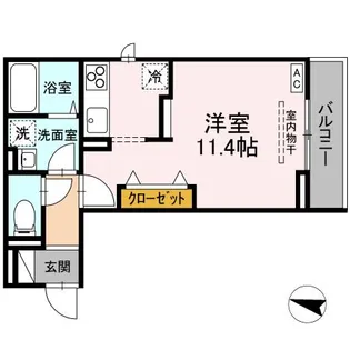 メラヴィリア西町【1階】の間取り
