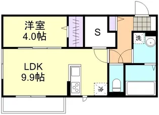 フォルティス倉敷B棟【3階】の間取り