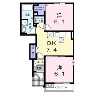 シーサイド・ヴィラ【1階】の間取り