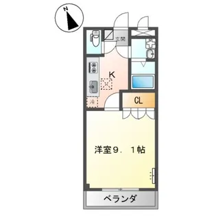 ソレイユ曙【1階】の間取り