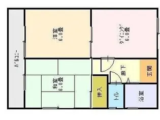 世良アパート【2階】の間取り