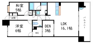 ソシオ入船【12階】の間取り