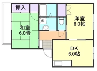 サンワハイムC棟【2階】の間取り