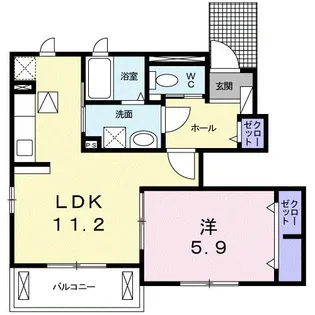 サンリッツ【1階】の間取り