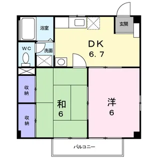 ガーデンエスプラネード【2階】の間取り