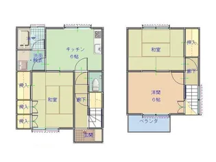 広島県福山市神辺町字道上【一戸建】の間取り