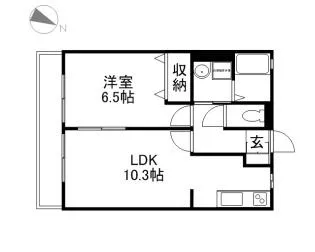 ロワジールⅡ【202号室】の間取り