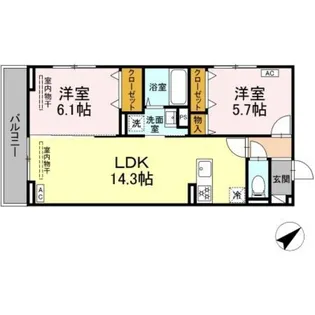 HOPE LODGE K【3階】の間取り