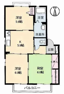 アメニックス福山 壱番館【1階】の間取り