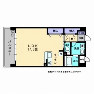 1Kの間取り画像