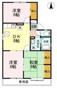 3DKの間取り画像