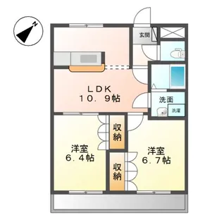 サンモール【2階】の間取り