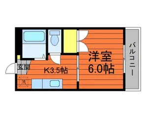 中祥ビル【2階】の間取り