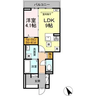 エルドール【106号室】の間取り