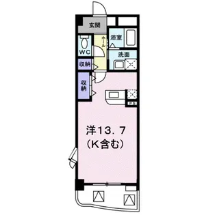 アルカディア南蔵王【2階】の間取り