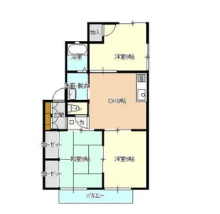 ディアス東福山【1階】の間取り