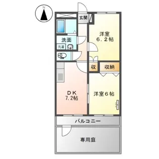 リーヴァ オルト【1階】の間取り