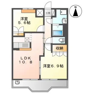 ファインパストラル【1階】の間取り
