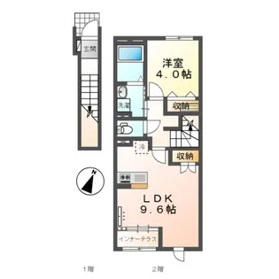 仮)スターテラス七日市【2階】の間取り