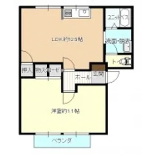 ファリーネ御幸 B【1階】の間取り
