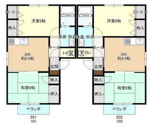ハイムモルゲンロート A棟【201号室】の間取り
