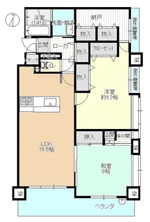 フローレンス福山本町【7階】の間取り