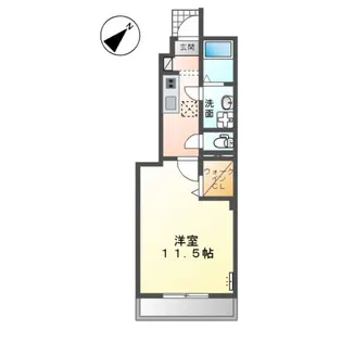 ミルキーウェイ酒津【1階】の間取り