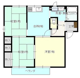 スワン【1階】の間取り
