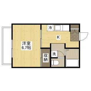 ドミール土屋【1階】の間取り