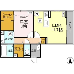 オルオルクラシキ【1階】の間取り