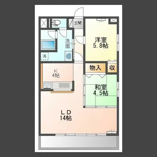 沖野上壱番館【200号室】の間取り