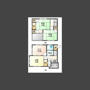 西山住宅【B号室】の間取り