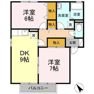アドミレー樹太 B棟【2階】の間取り